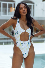 Load image into Gallery viewer, White Floral Tahiti Swimsuit
